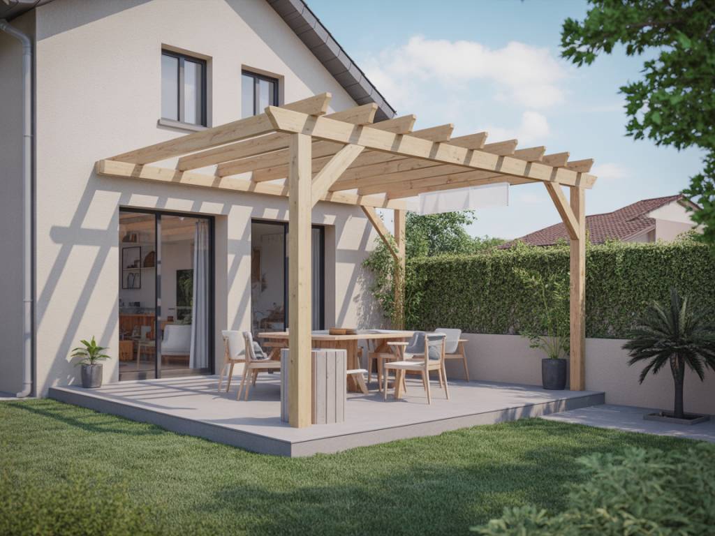 Créer une pergola bioclimatique soi-même : plan, matériel et étapes de montage