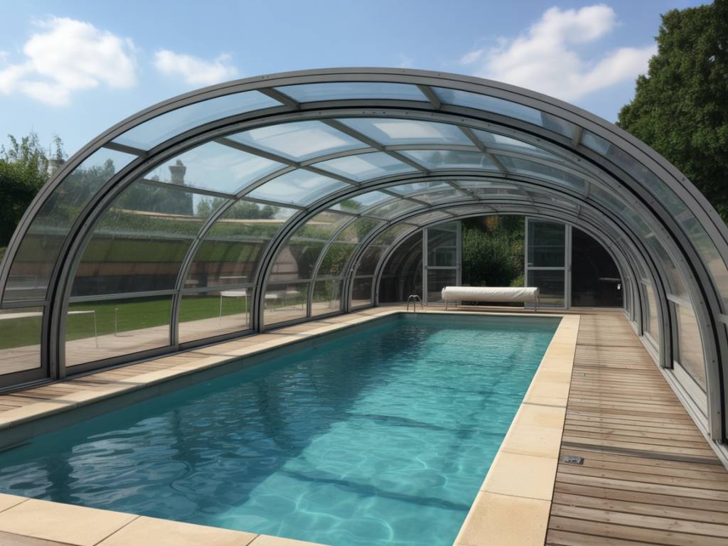 Abris piscine haut adossé : solutions pratiques pour couvrir votre bassin tout en gagnant de l’espace