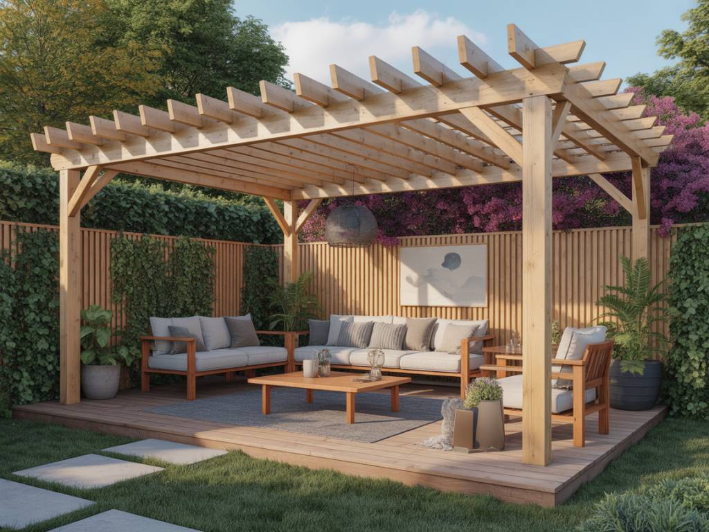 Pergola bois moderne : idées de design et astuces de bricolage pour un espace extérieur contemporain